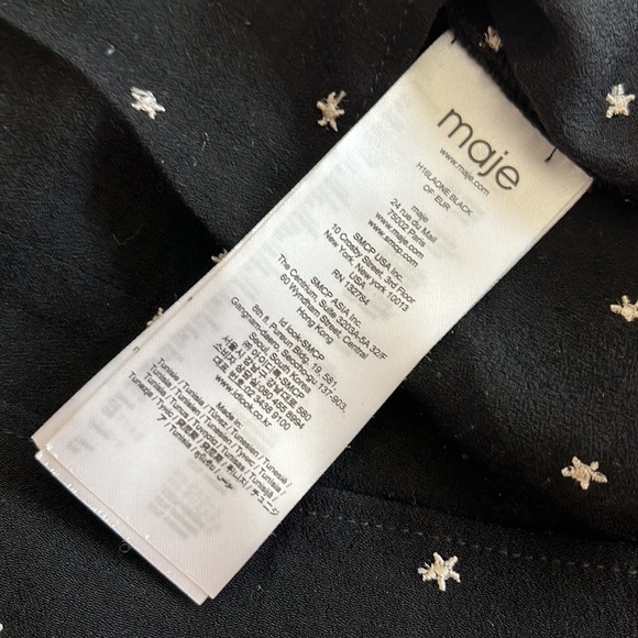 2 MAJE tops / blouses with stars ⭐️ Sz 1 & 2 / XS - Picture 11 of 14